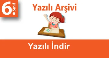 6.Sınıf Matematik 1.Dönem 1.Yazılı İndir (Çözümlü)