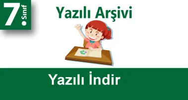 7.Sınıf Matematik 2.Dönem 2.Yazılı İndir (Çözümlü)
