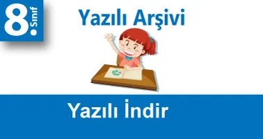 8.Sınıf Matematik 2.Dönem 2.Yazılı İndir (Çözümlü)