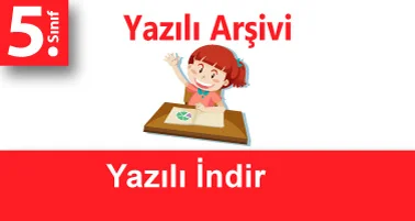 5.Sınıf Matematik 1.Dönem 2.Yazılı İndir (Çözümlü)